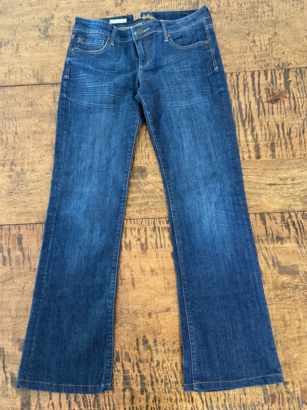 KUT from the Kloth "Rachel" Bootcut Jeans - Dark Wash Denim - Size 6